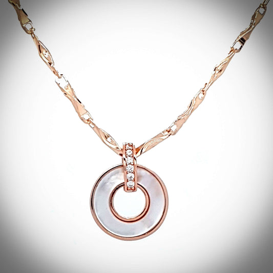 Clematis Necklace Rose Gold