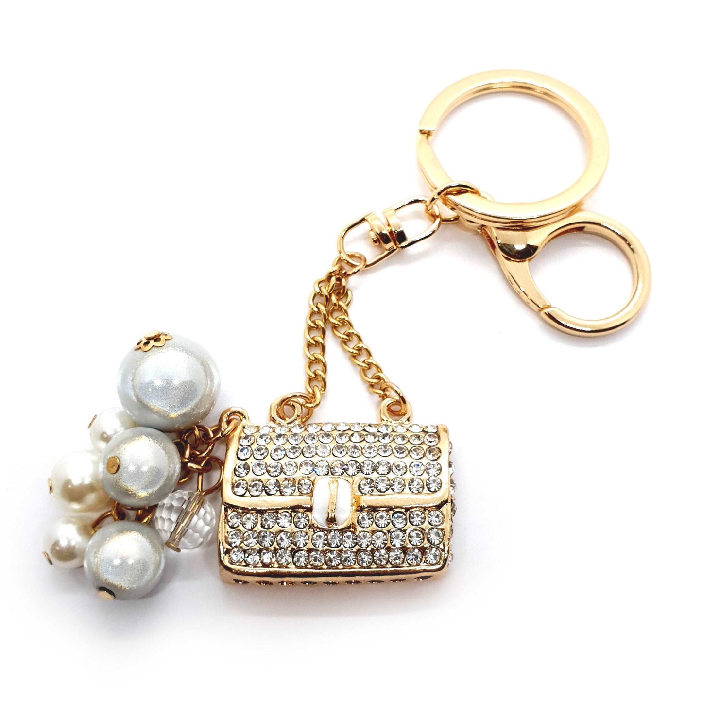 Pearl Handbag Keyring