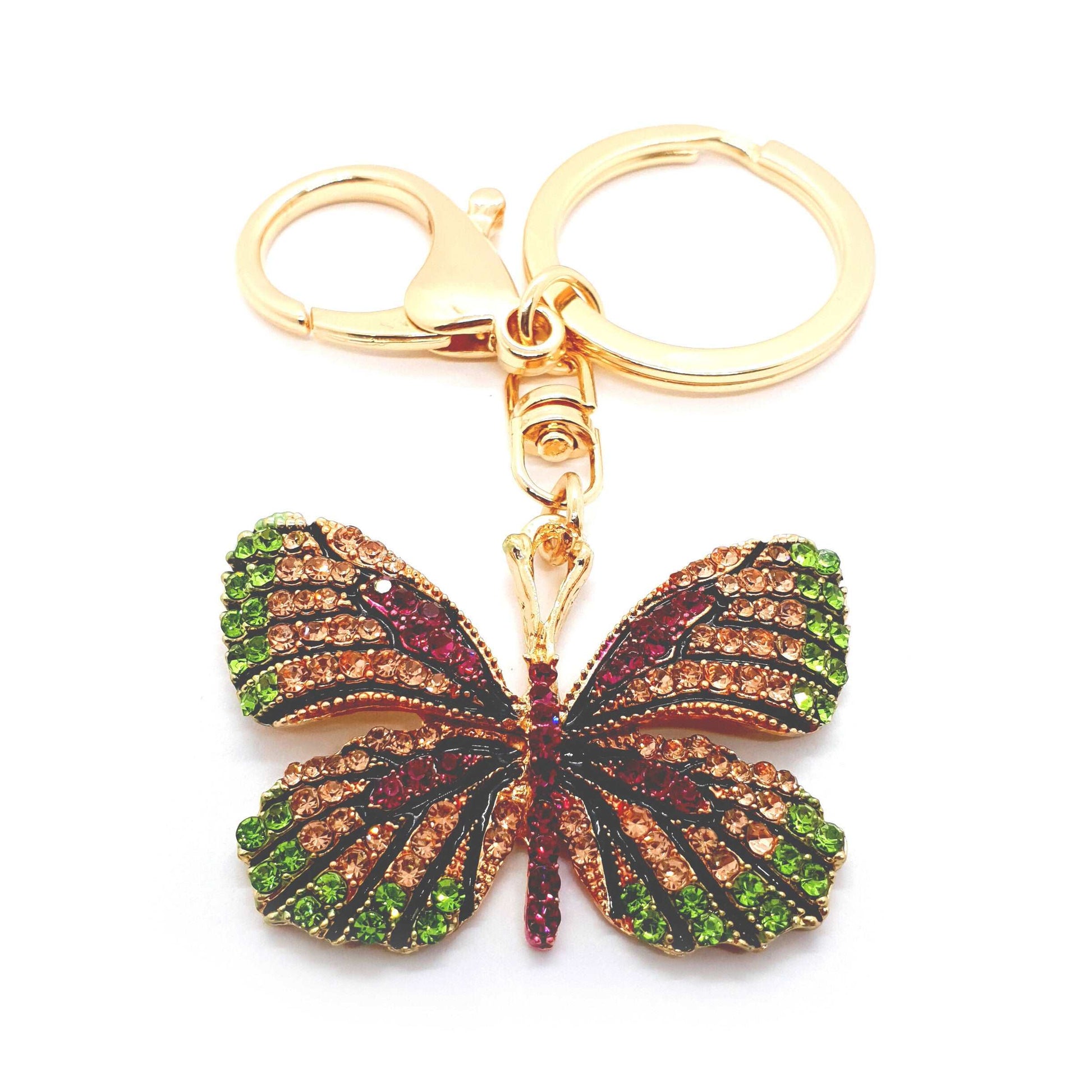 Butterfly Keyring Pink