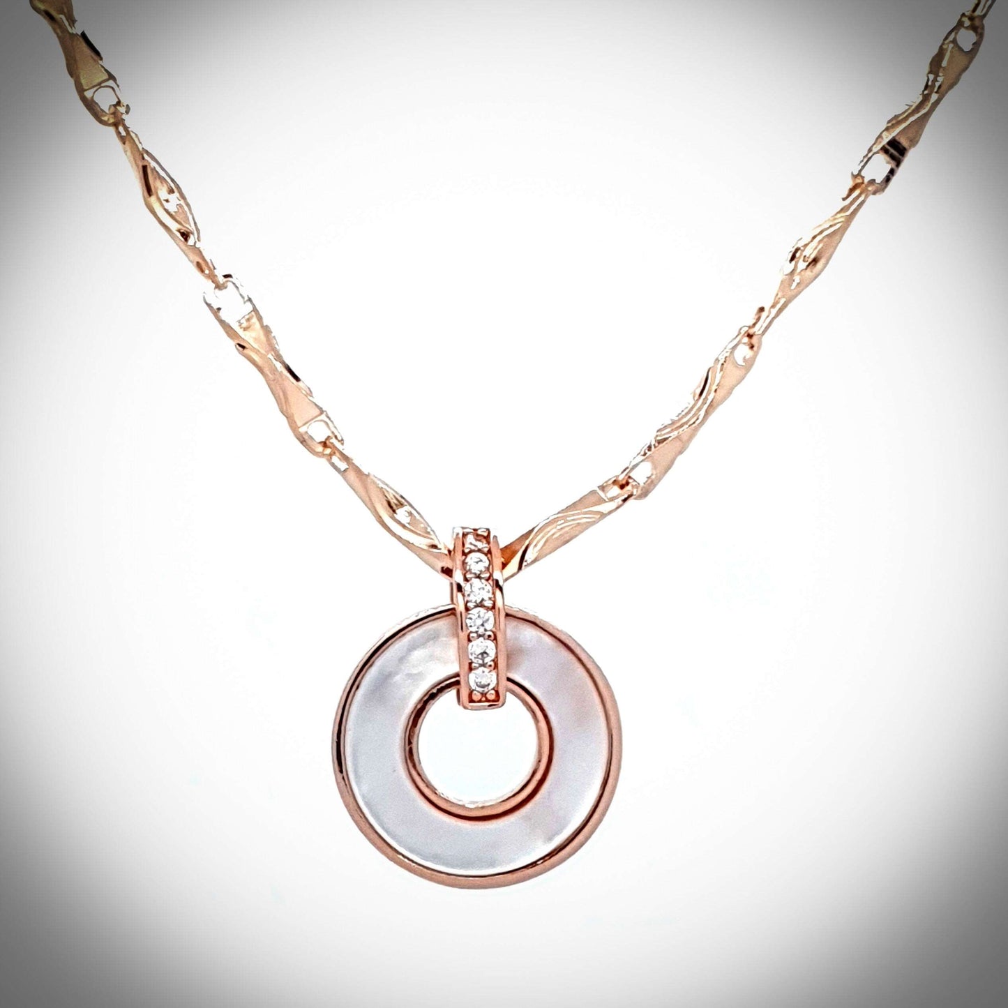 Clematis Necklace Rose Gold