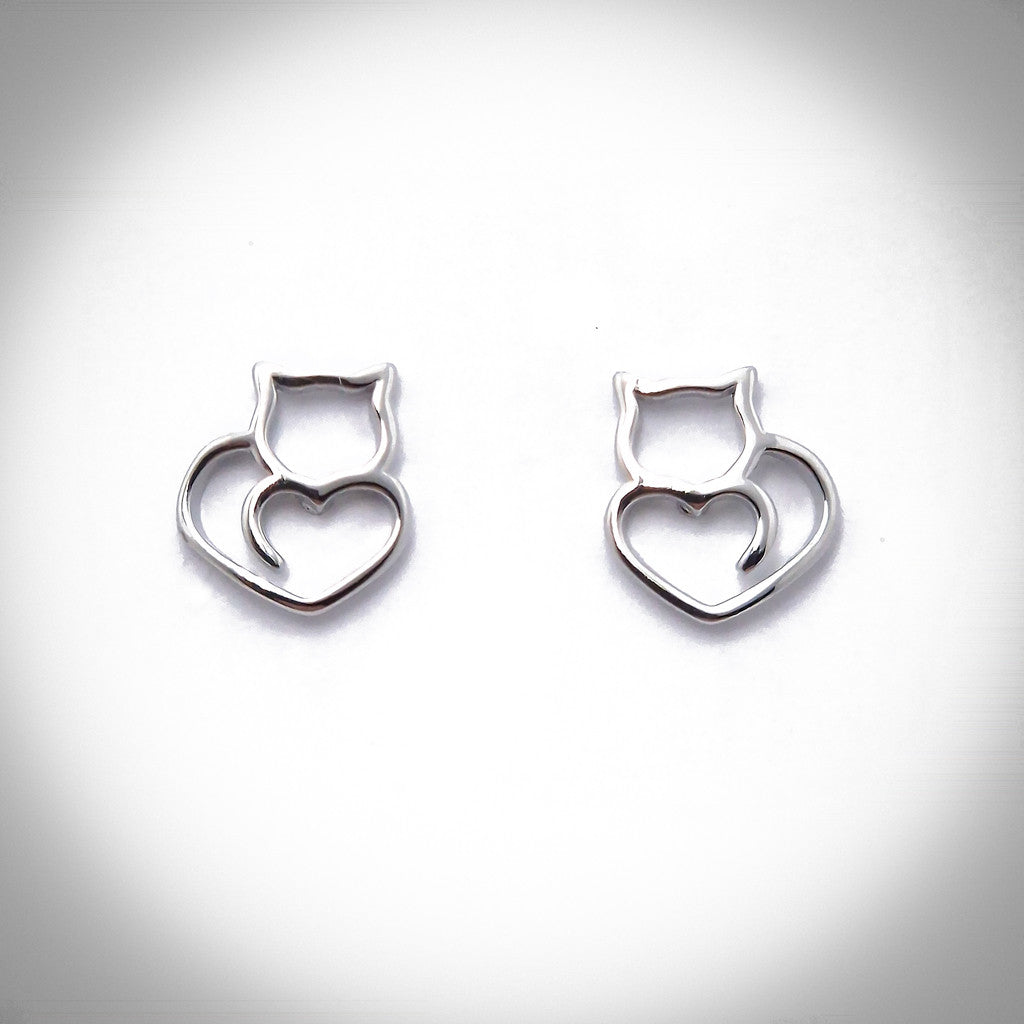 Catnip silver earrings